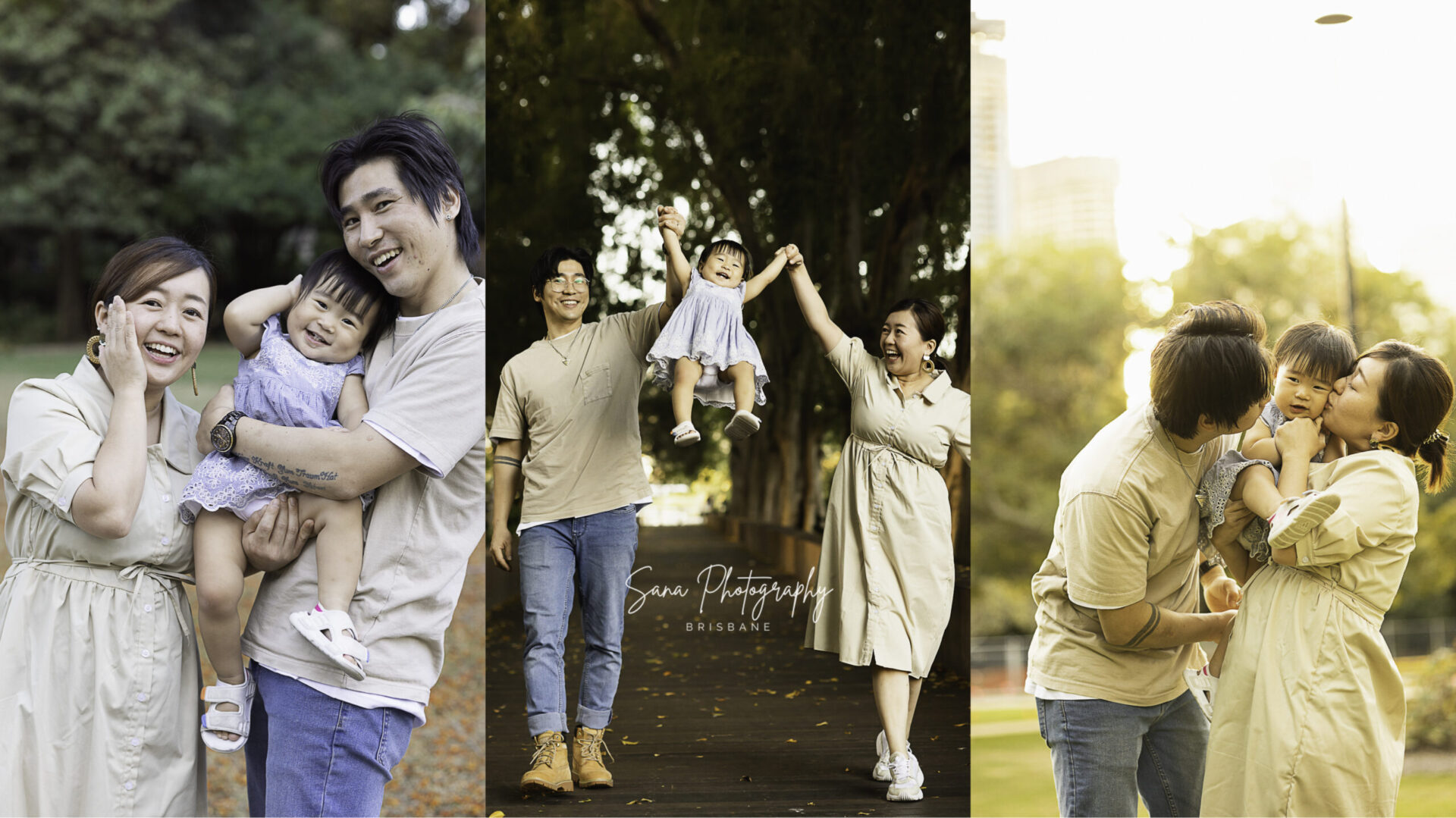 Family Location Portrait in Brisbane Botanic Garden